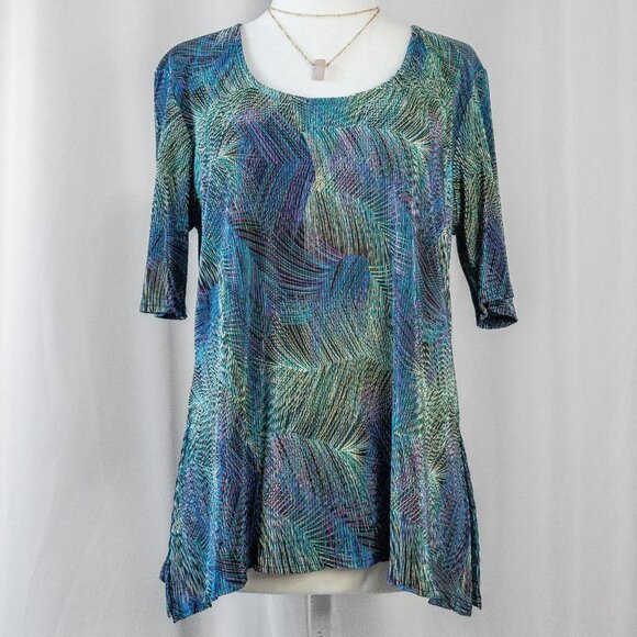 Y2K Asymmetrical Hem Blouse - Picture 2 of 6